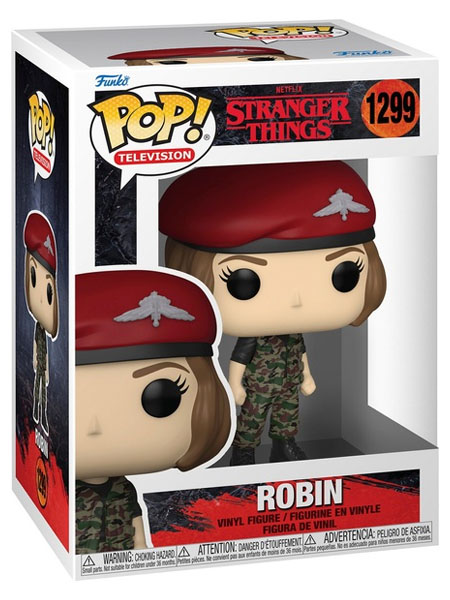 Funko POP #1299 Stranger Things Season 4 Robin in Hunter Outfit Figure